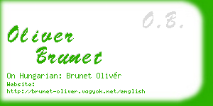 oliver brunet business card